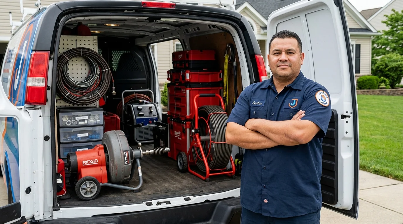 Professional drain cleaning equipment and Johns Plumbing LLC plumber in Telluride