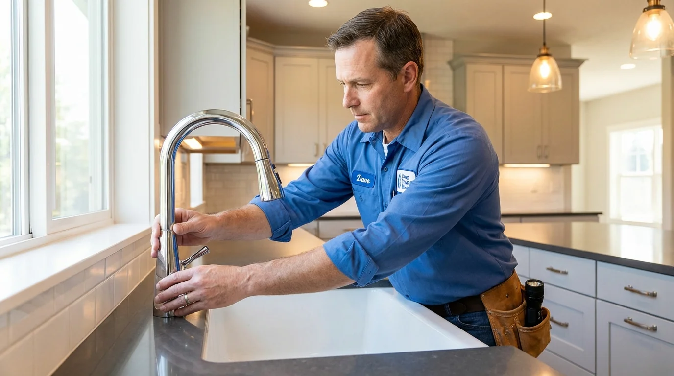 Kitchen faucet installation by Johns Plumbing LLC in Telluride